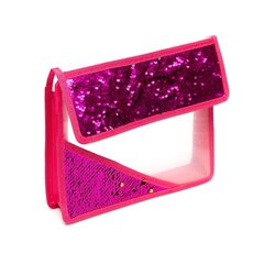 
          Папка 1 отделение, А5 190 х 230 мм, Alingar, пластик, пайетки на клапане и уголке, клапан на липучке