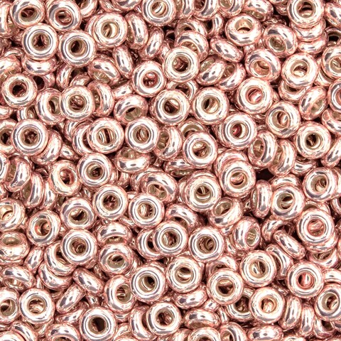 Японский бисер TOHO Demi 8/0 (№PF552), металлизированный, непрозрачный глянцевый