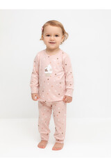 пижама  для девочки  К 1621/дымчатая роза,цв.шарики