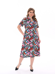 4536 Халат на пуговицах