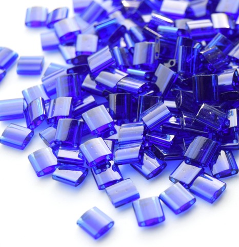 TL-0151 Бисер Миюки тила Кобальт прозрачный /Miyuki Tila Transparent Cobalt