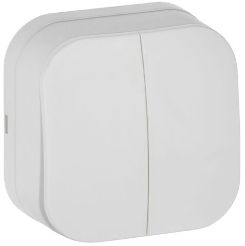 GLORY Выключ. 2-кл. о/у 10А ВС20-2-0-ХБм бел. м. IEK