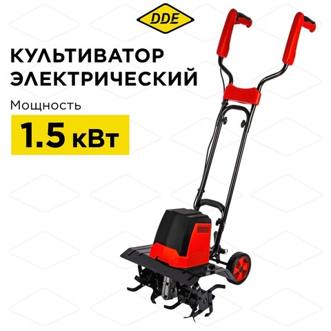 Культиватор электрический DDE EC1500 (эл. дв. 1500 Вт, шир. 40 см, глуб. 23 см, колеса) (792-056)