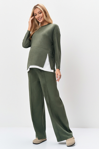 Костюм для беременных 19759 зеленый
