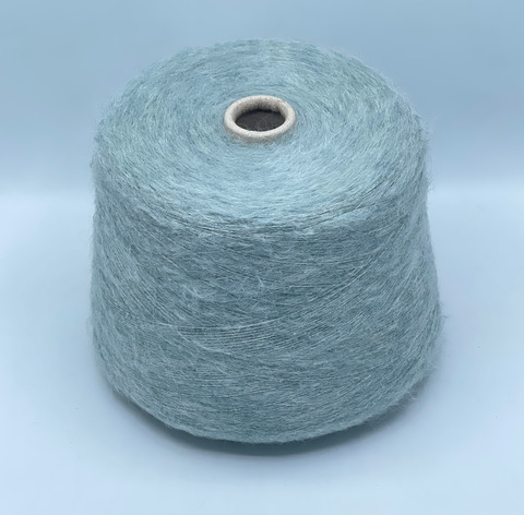 Filcom, Etereo,850м. 60% Супер кидмохер, 25% Шелк, 12% Беби альпака, 3% Меринос+рваный люрекс, Ледник,меланж(562), 39790
