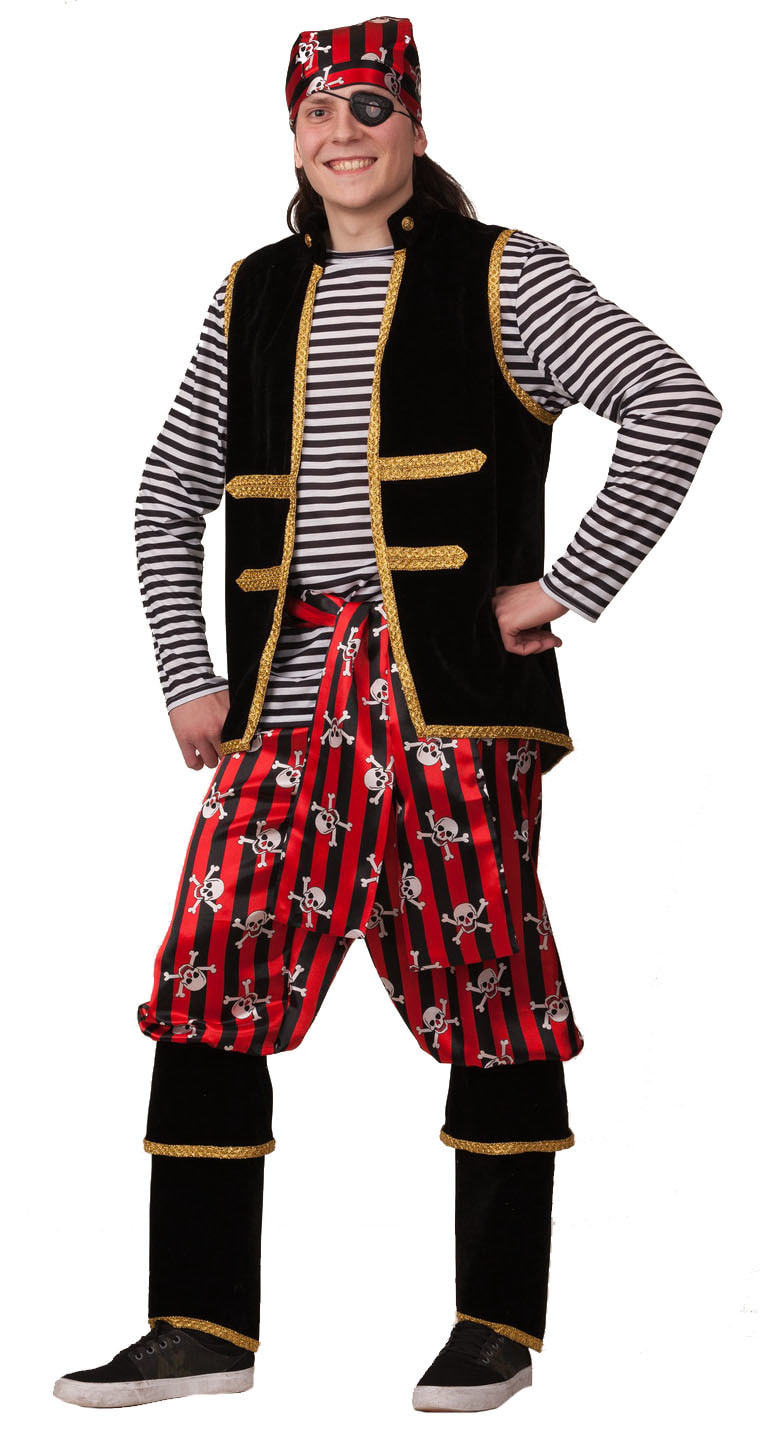 Карнавальный костюм для взрослых Пират, 50 размер (Батик)