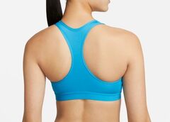 Бюстгальтер спортивный Nike Dri-Fit Swoosh Band Bra Non Pad - laser blue/laser blue/white