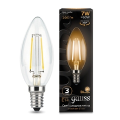 Лампа Gauss LED Filament Свеча 7W E14 550 lm 2700K 103801107