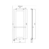 Allen Brau Infinity 305020 Полотенцесушитель электрический с рейлингом и креплением, цвет: чёрный