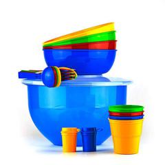 Набор пластиковой посуды Пчелка на 4 персоны П-64-4ТХ