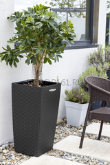 Напольное Кашпо RATTAN 31 литр OLA DOM антрацит с автополивом