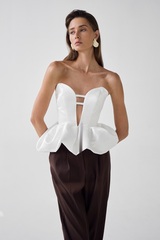 Топ-корсет из тафты