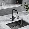 Sancos Vela SC4013MB Смеситель для кухни с краном для фильтрованной воды, цвет: черный матовый