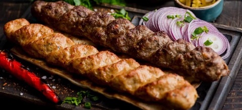 Люля-кебаб из курицы с сыром