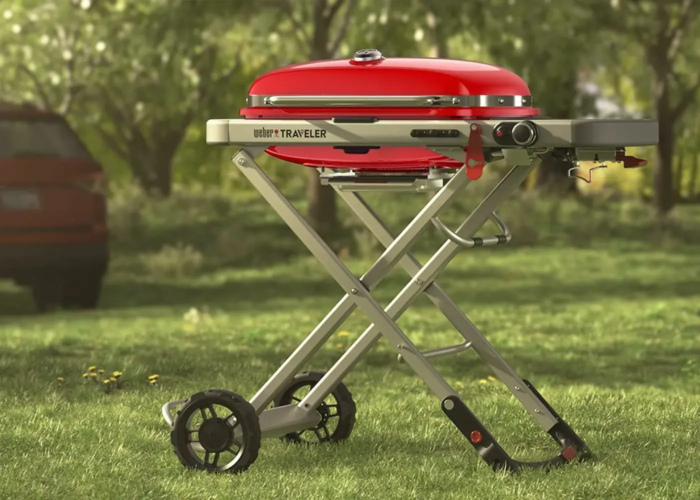 Гриль газовый Weber Traveler Red