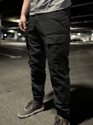 Хлопковые штаны с карманом под нож 