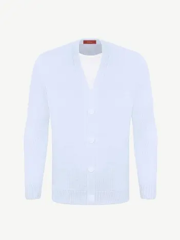 Кардиган с пуговицами из шелка