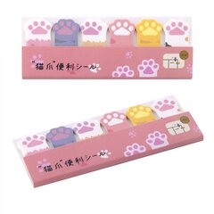 
          Набор блоков для записей с клеевым краем, Alingar, 6 шт - 20*50 мм, по 20 л., "Лапки" (роз-фиол), европодвес