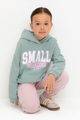 джемпер  для девочки  КР 302676/голубой прибой