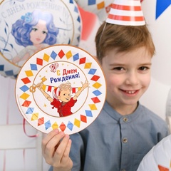 Тарелка С ДР Буратино 17см 6шт