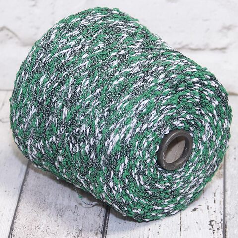 Пряжа фасонная LANIERA TRADING / BOTTONATO 520 бело-зеленый