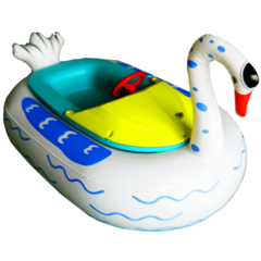 Электрическая бамперная лодка «Лебедь» на пульте