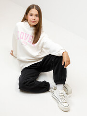 брюки  для девочки  КР 400866/черный 1413 к623