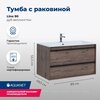 Aquanet 271950 Тумба с раковиной Lino 90 Дуб Веллингтон (271950)
