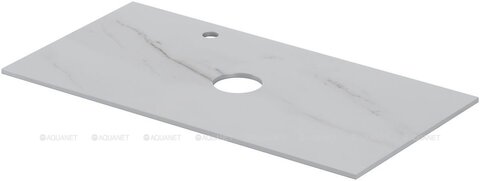Aquanet 345784 Столешница Flat 90 отв. слева цв. мрамор (345784)