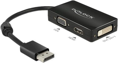 Адаптер DeLOCK DisplayPort to HDMI VGA DVI Adapter