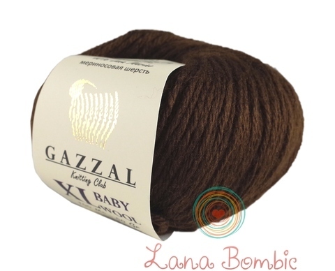Пряжа Gazzal Baby Wool XL 807 коричневый