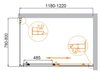 Душевой уголок Cezares MOLVENO-AH-11 MOLVENO-AH-11-120/90-C-Cr-IV