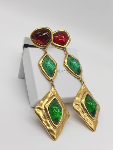Серьги клипсы YSL