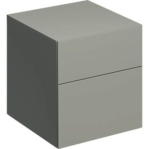 Шкафчик Geberit Xeno² с двумя выдвижными ящиками: B=45см, H=51см, T=46.2см, Серый / Матовое покрытие