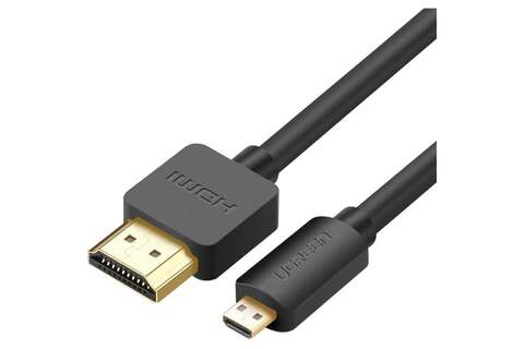 Кабель  UGREEN HD127 (30104) Micro HDMI to HDMI Cable, 3м, черный