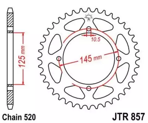 Звезда ведомая JTR857 42