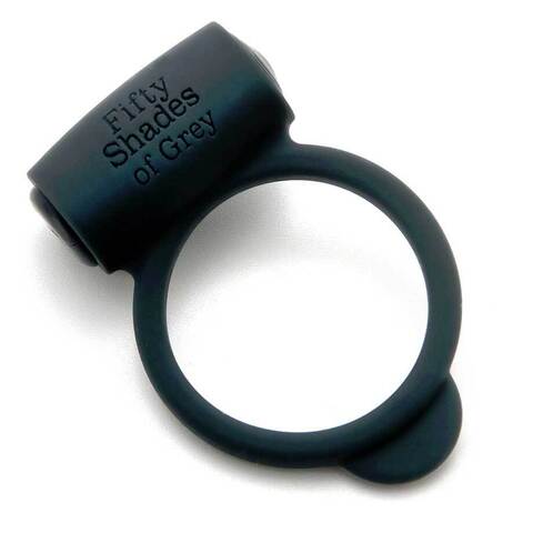 Темно-серое эрекционное кольцо Vibrating Love Ring с вибрацией - Fifty Shades of Grey Fifty Shades of Grey FS-40170