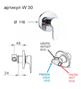REMER W30 Смеситель для душа на 1 поток скрытый монтаж (скрытая часть в комплекте) winner