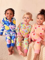 Пижама для девочки Next 617-945, 3 шт., Розовый, Синий