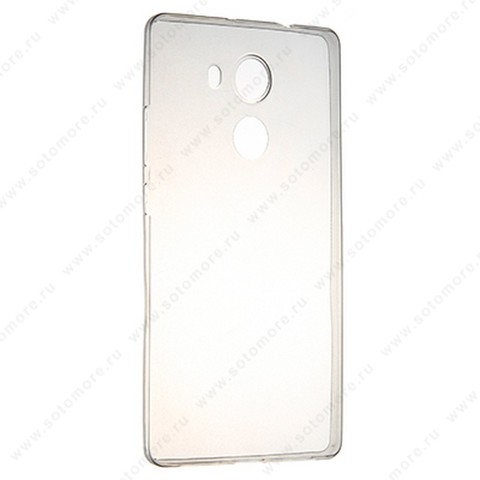 Накладка силиконовая ультра-тонкая для Huawei Mate 8 черная (прозрачная)