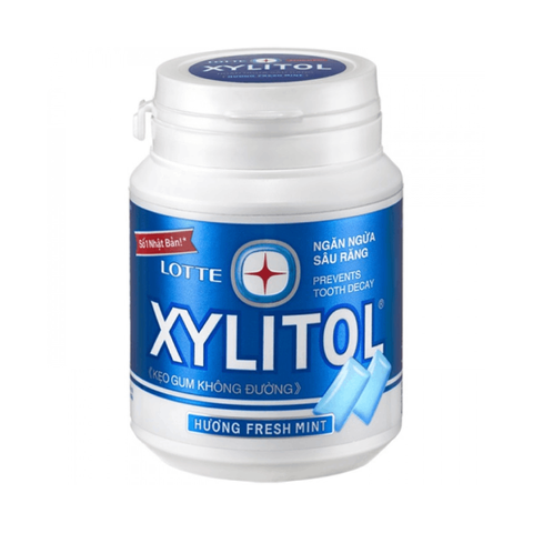 Жевательная резинка в банке охлаждающая мята XYLITOL Lotte, 55,1 гр