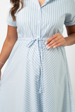 Платье для беременных 14597 голубой