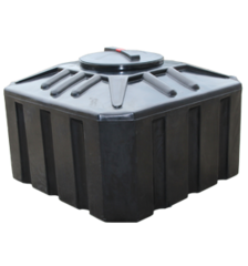 Ёмкость пластиковая пищевая STERH SQ 300 л. прямоугольная (88x88x57см;черный) - арт.555094.2