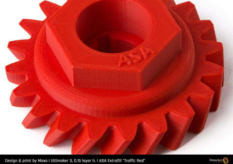 Пластик для 3D-принтера Fillamentum ASA Extrafill Traffic Red