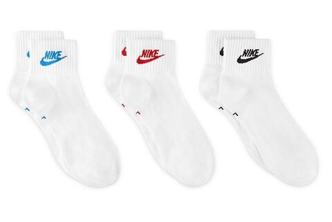 Носки теннисные Nike Everyday Essential Ankle Socks 3P - multi-color
