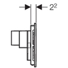 Geberit Sigma40 115.600.KQ.1 Клавиша смыва для унитаза