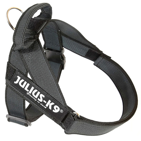 JULIUS-K9 шлейка для собак Ремни Color & Gray IDC, черный (57-74 см)