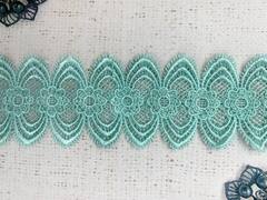 Кружево плетеное, ш. 6 см, мятный