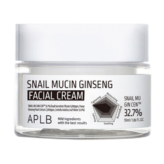 APLB Snail Mucin Ginseng Facial Cream антивозрастной крем для лица с женьшенем и улиткой