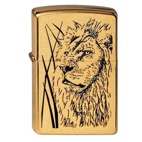 Зажигалка ZIPPO Proud Lion Brushed Brass золотисто мат (204B Proud Lion)